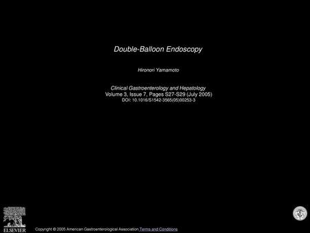 Double-Balloon Endoscopy