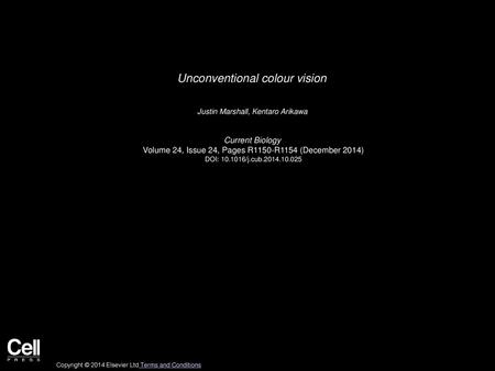 Unconventional colour vision