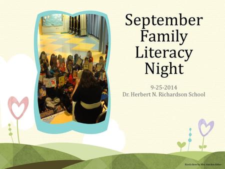 September Family Literacy Night