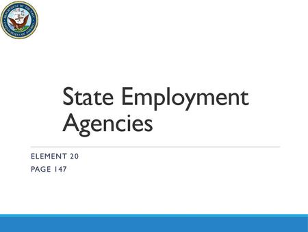 State Employment Agencies