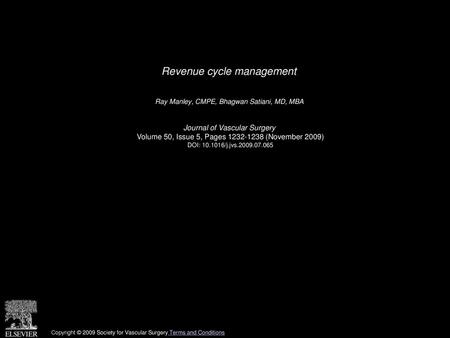 Revenue cycle management
