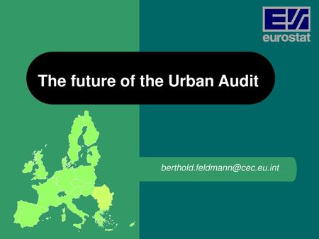 The future of the Urban Audit