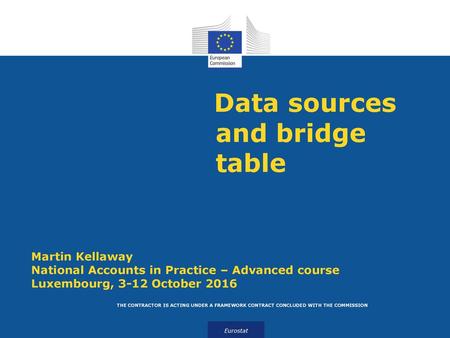 Data sources and bridge table