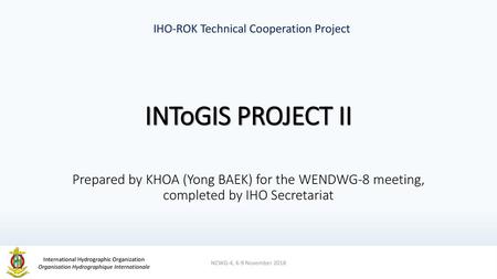 IHO-ROK Technical Cooperation Project