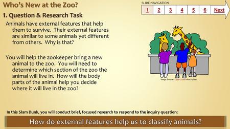 Who’s New at the Zoo? 1. Question & Research Task