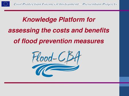 Civil Protection Financial Instrument – Prevention Projects