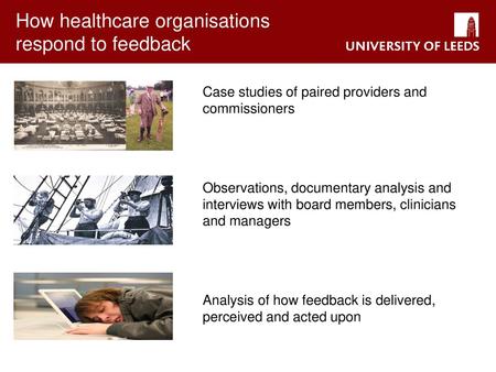 How healthcare organisations respond to feedback