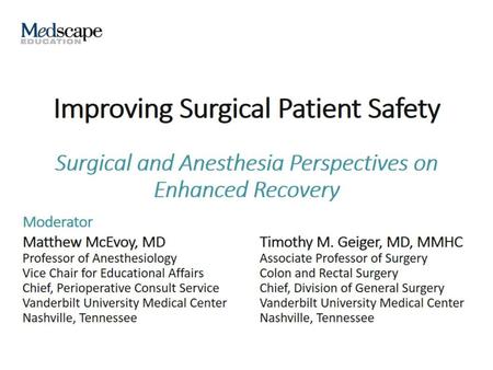 Improving Surgical Patient Safety