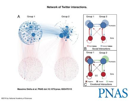 Network of Twitter interactions.
