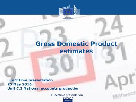 Gross Domestic Product estimates