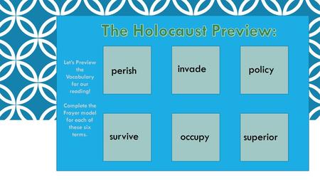 The Holocaust Preview: