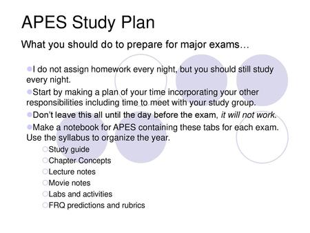 What you should do to prepare for major exams…