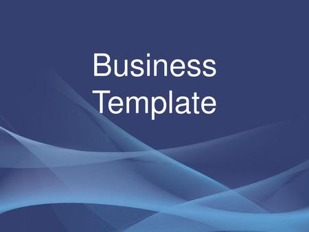 Business Template.