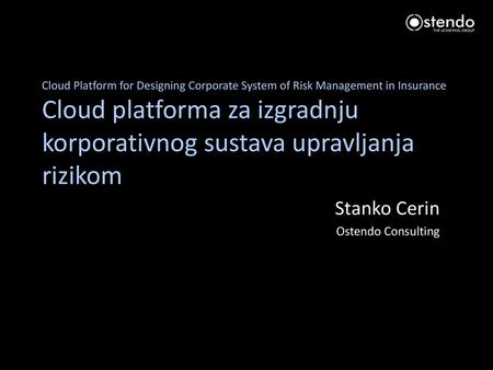 Stanko Cerin Ostendo Consulting