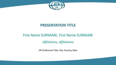 First Name SURNAME, First Name SURNAME