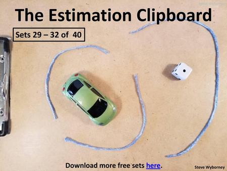 The Estimation Clipboard Download more free sets here.