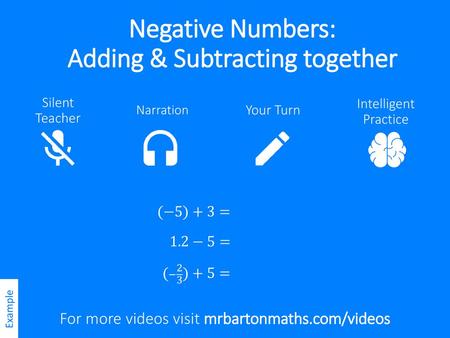 Negative Numbers: Adding & Subtracting together