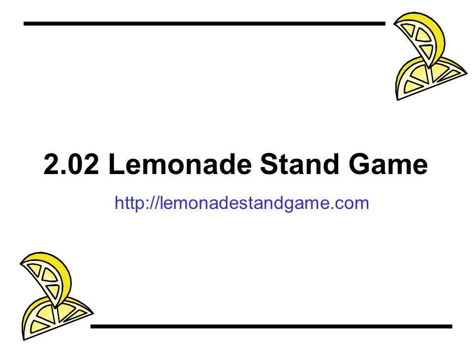 Lemonade Stand - Play it Online at Coolmath Games