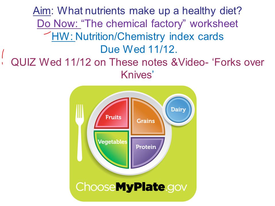 Forks over knives worksheet