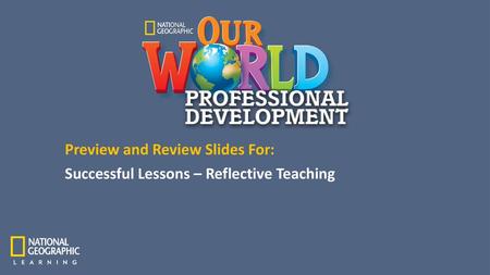 Successful Lessons – Reflective Teaching
