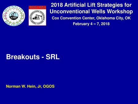 Breakouts - SRL Norman W. Hein, Jr, OGOS.