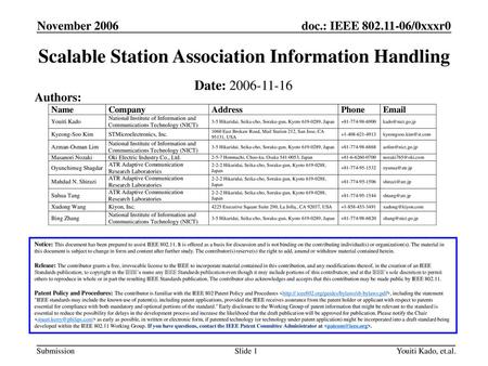Scalable Station Association Information Handling
