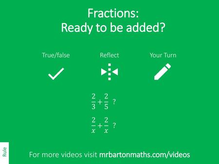 Fractions: Ready to be added?