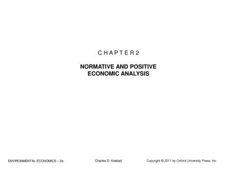 NORMATIVE AND POSITIVE