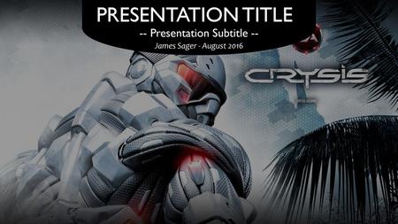 -- Presentation Subtitle --