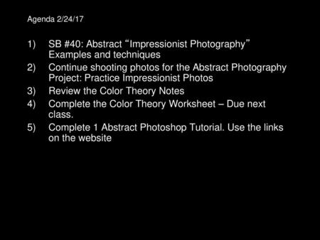 SB #40: Abstract “Impressionist Photography” Examples and techniques