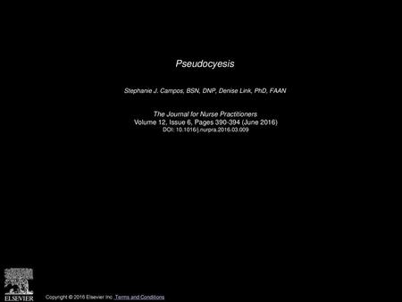 Pseudocyesis The Journal for Nurse Practitioners