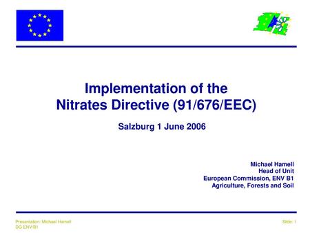 Nitrates Directive (91/676/EEC)