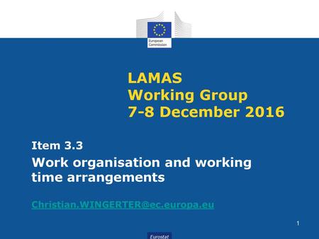 LAMAS Working Group 7-8 December 2016