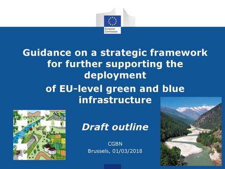of EU-level green and blue infrastructure