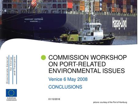 COMMISSION WORKSHOP ON PORT-RELATED ENVIRONMENTAL ISSUES