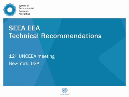 SEEA EEA Technical Recommendations