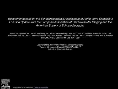 Recommendations on the Echocardiographic Assessment of Aortic Valve Stenosis: A Focused Update from the European Association of Cardiovascular Imaging.