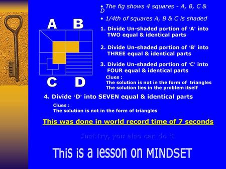 Four Squares Questions