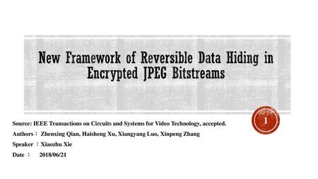 New Framework of Reversible Data Hiding in Encrypted JPEG Bitstreams
