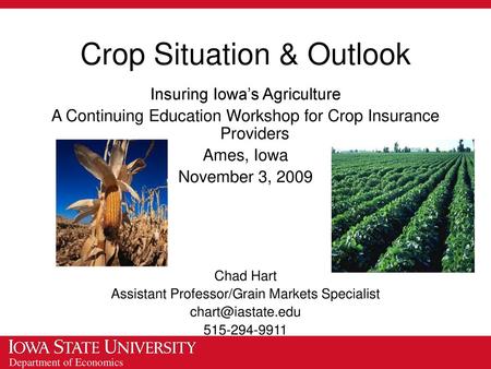 Crop Situation & Outlook