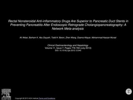 Rectal Nonsteroidal Anti-inflammatory Drugs Are Superior to Pancreatic Duct Stents in Preventing Pancreatitis After Endoscopic Retrograde Cholangiopancreatography: