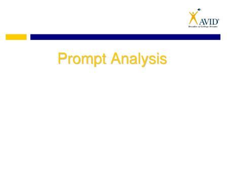 Prompt Analysis.