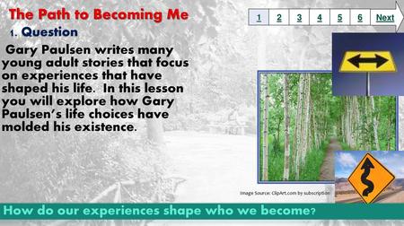 The Path to Becoming Me 1. Question
