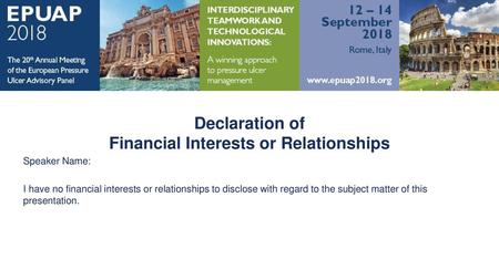 Financial Interests or Relationships
