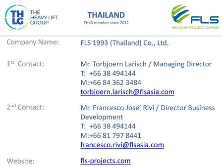 THAILAND THLG member since 2012