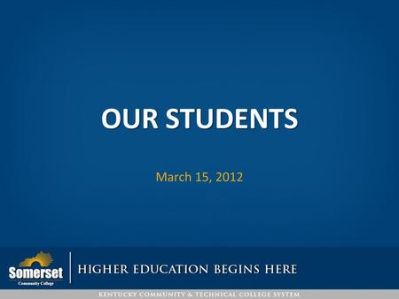 Our Students March 15, 2012.