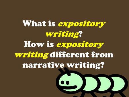 What is expository writing