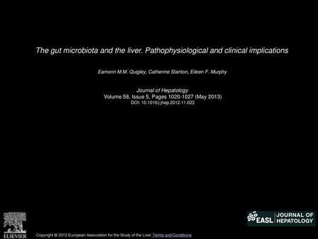 The gut microbiota and the liver