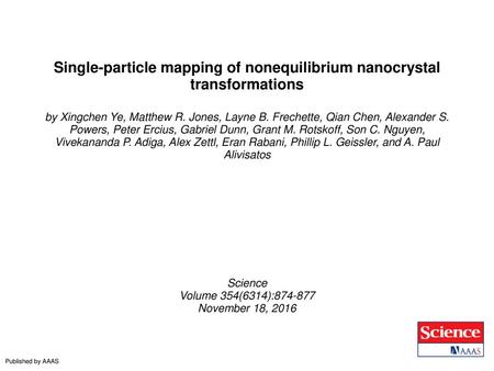 Single-particle mapping of nonequilibrium nanocrystal transformations
