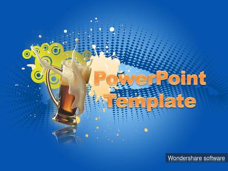 PowerPoint Template Wondershare software.